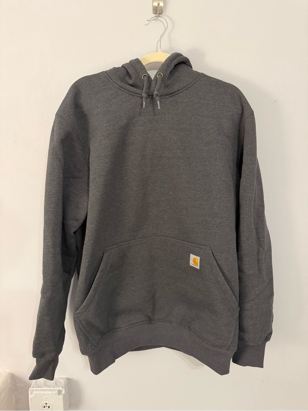 Carhartt Rain Defender Charcoal Gray Hooded Pullover Sweatshirt